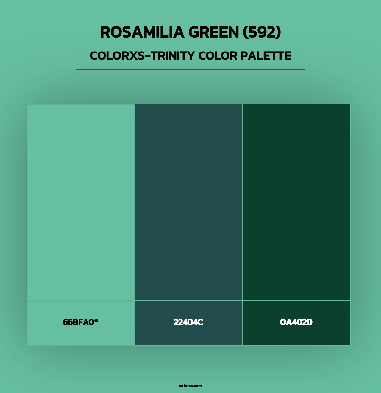 Rosamilia Green (592) - Colorxs Trinity Palette