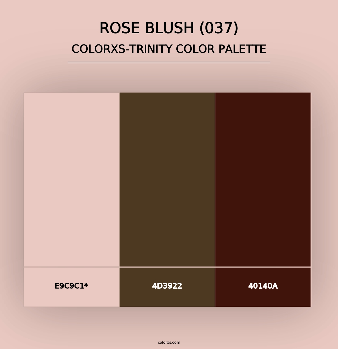 Rose Blush (037) - Colorxs Trinity Palette