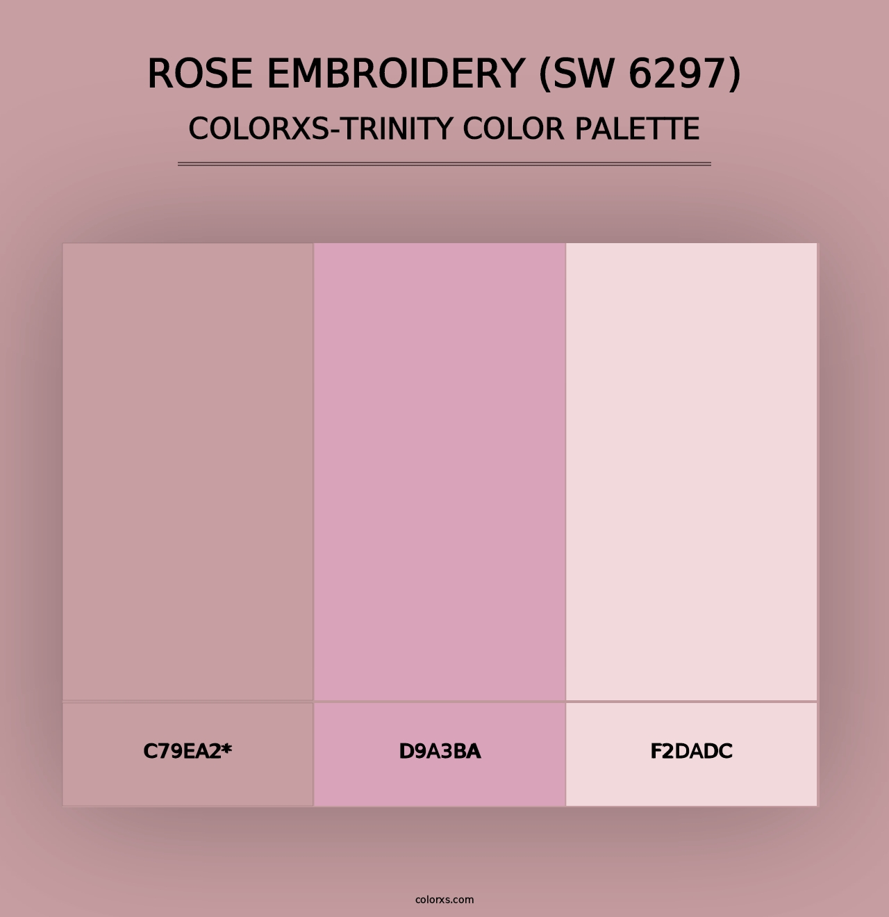 Rose Embroidery (SW 6297) - Colorxs Trinity Palette