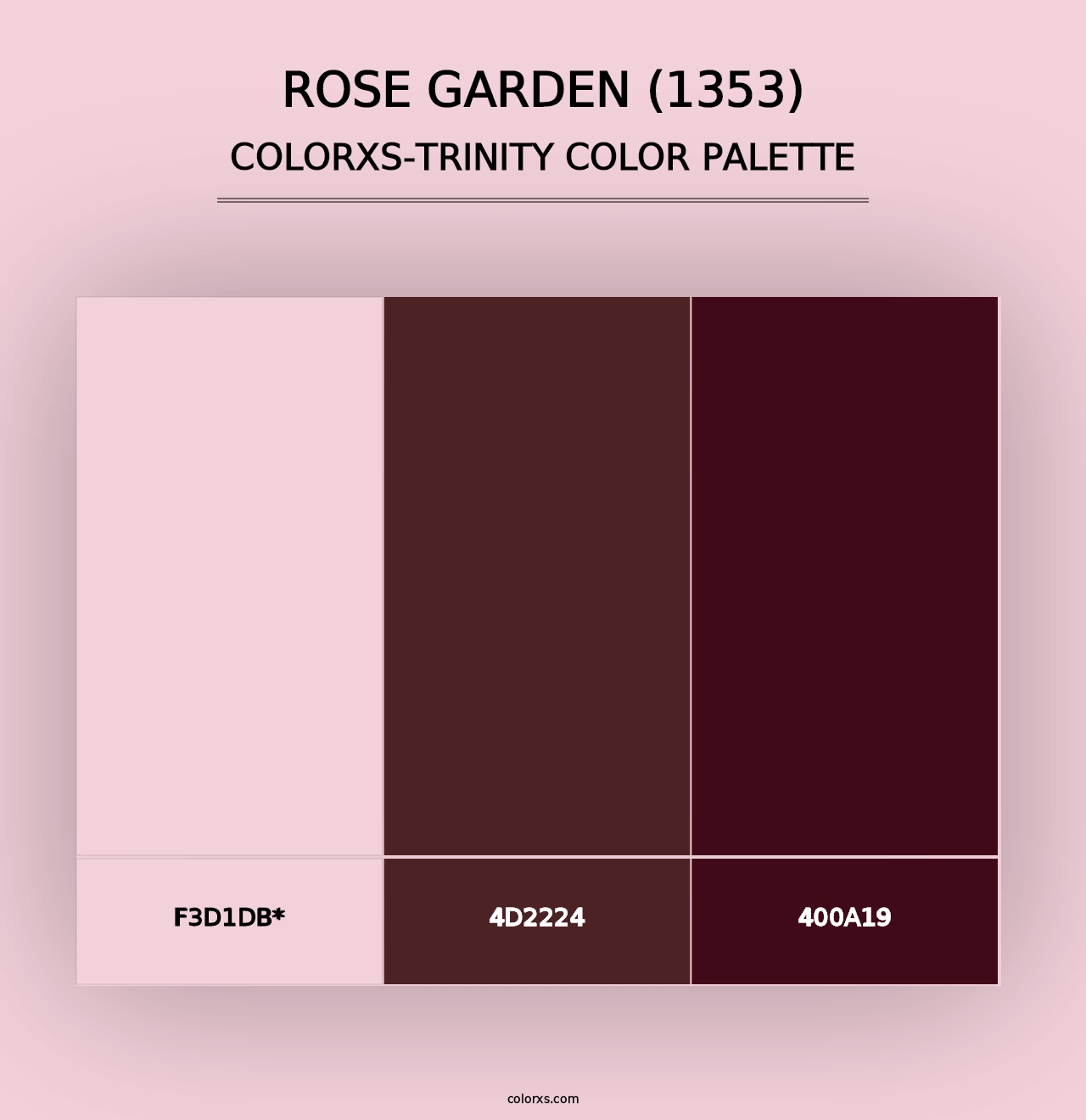 Rose Garden (1353) - Colorxs Trinity Palette