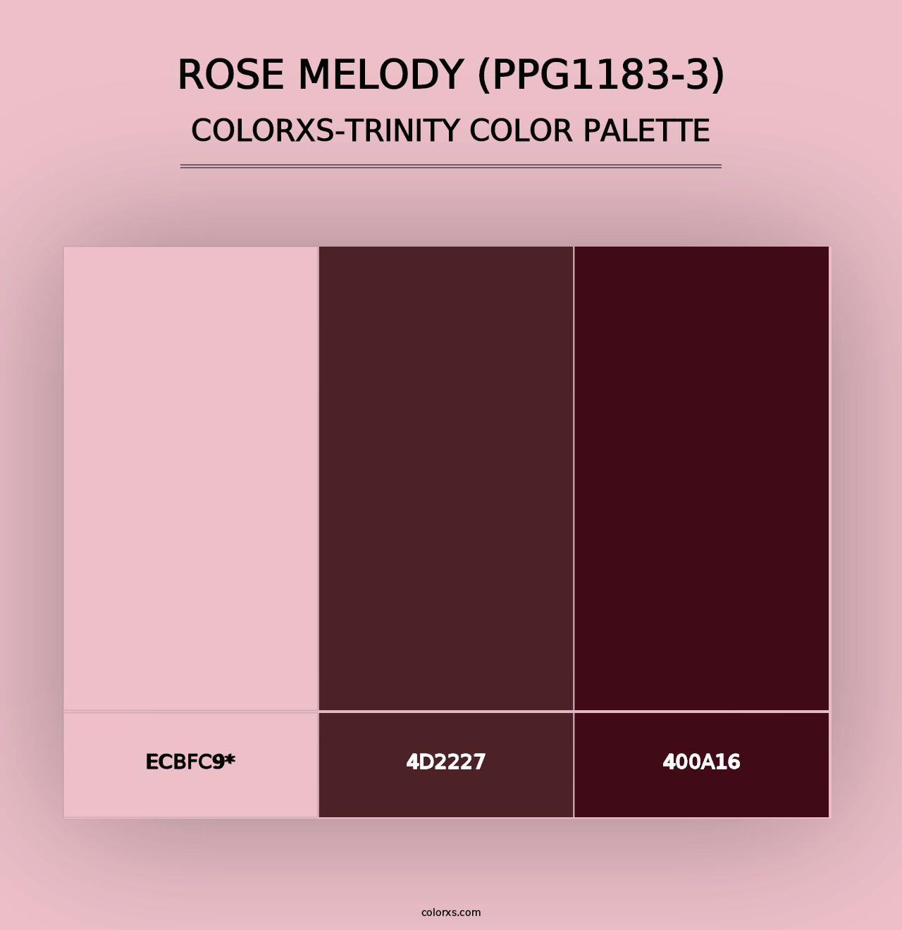 Rose Melody (PPG1183-3) - Colorxs Trinity Palette