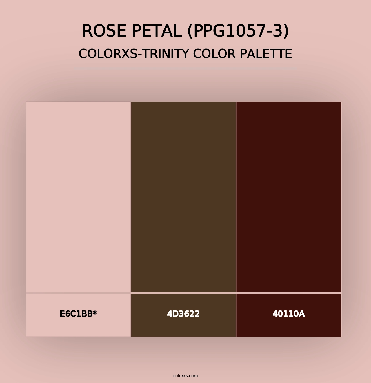 Rose Petal (PPG1057-3) - Colorxs Trinity Palette