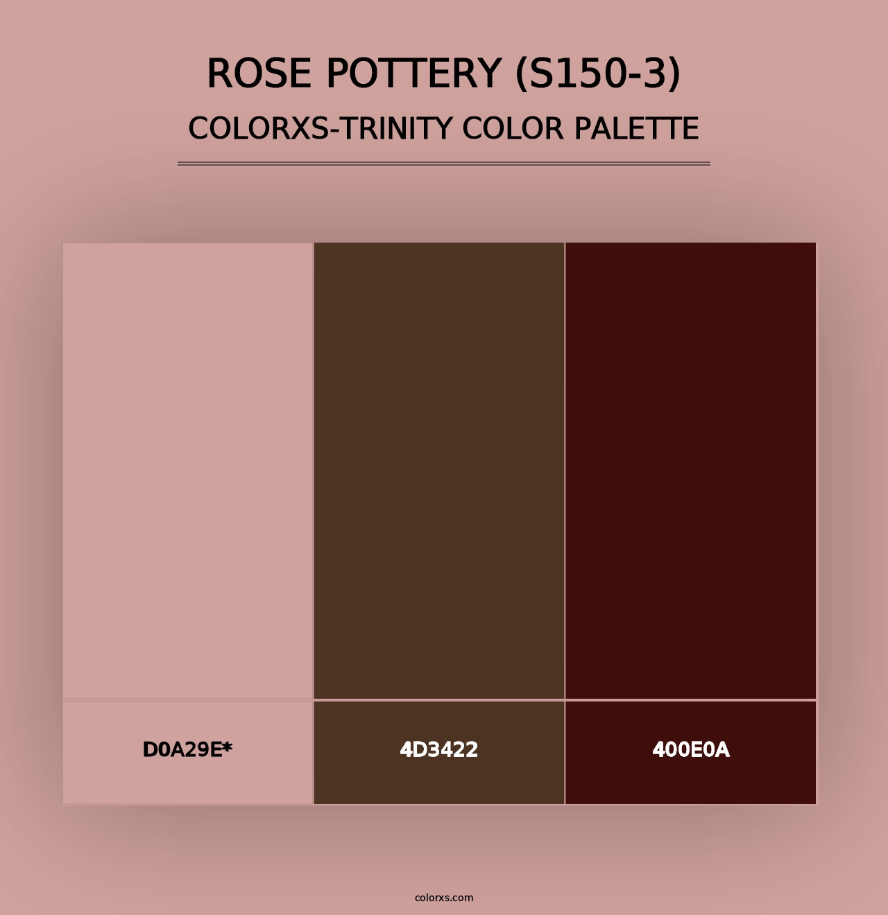 Rose Pottery (S150-3) - Colorxs Trinity Palette