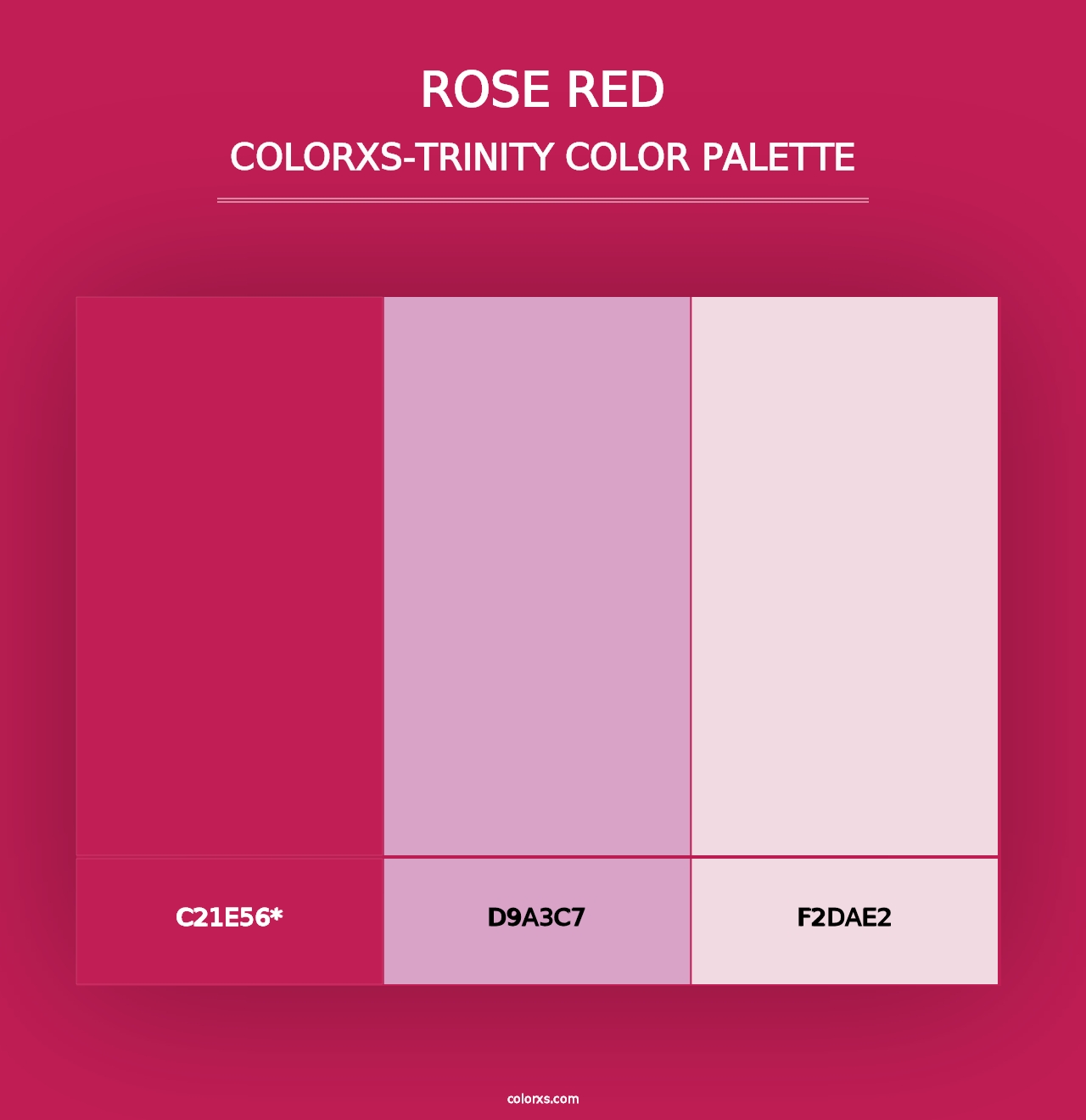 Rose Red - Colorxs Trinity Palette