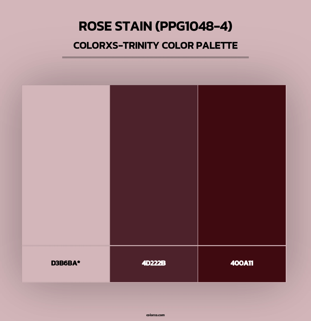 Rose Stain (PPG1048-4) - Colorxs Trinity Palette