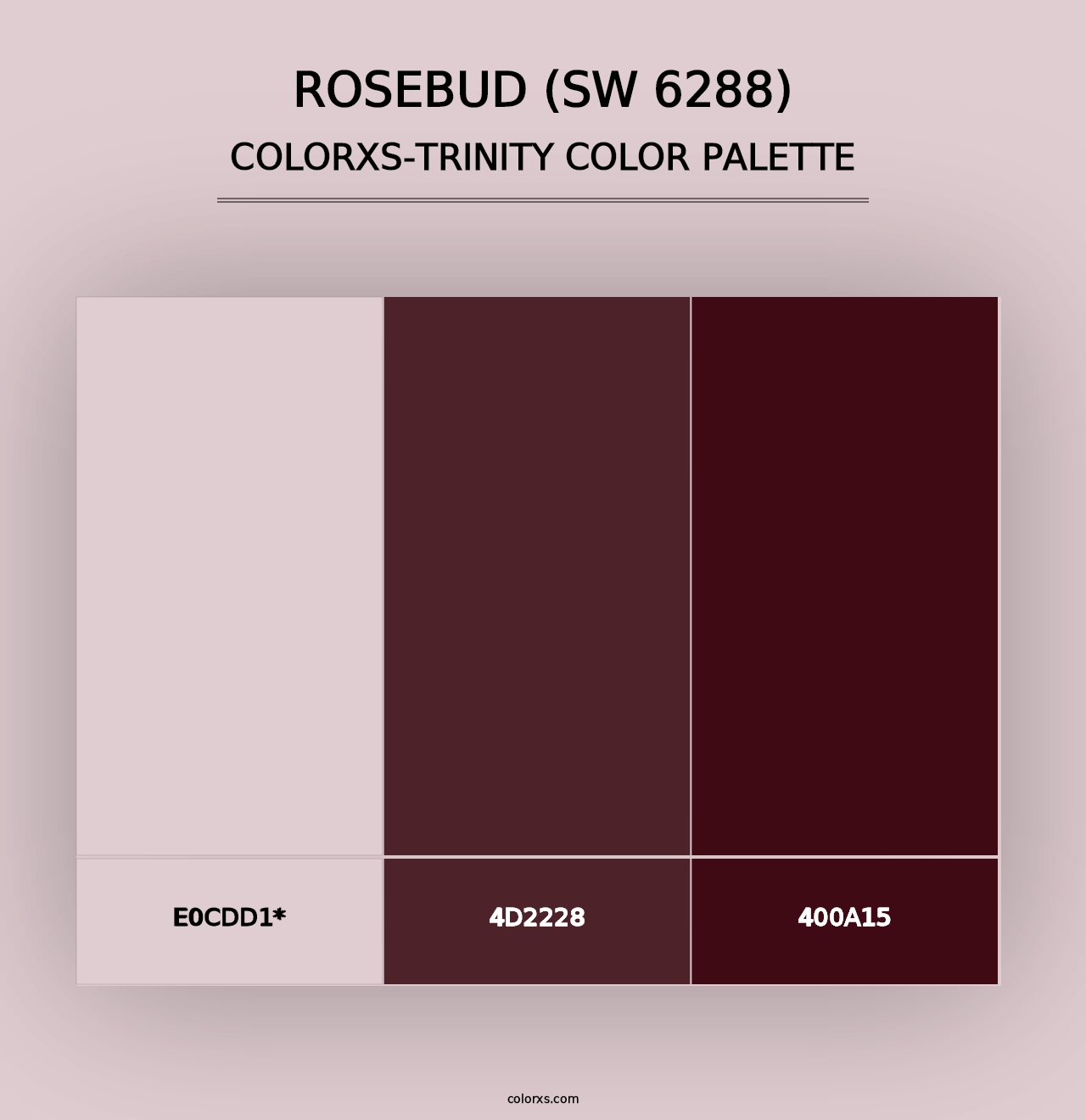 Rosebud (SW 6288) - Colorxs Trinity Palette