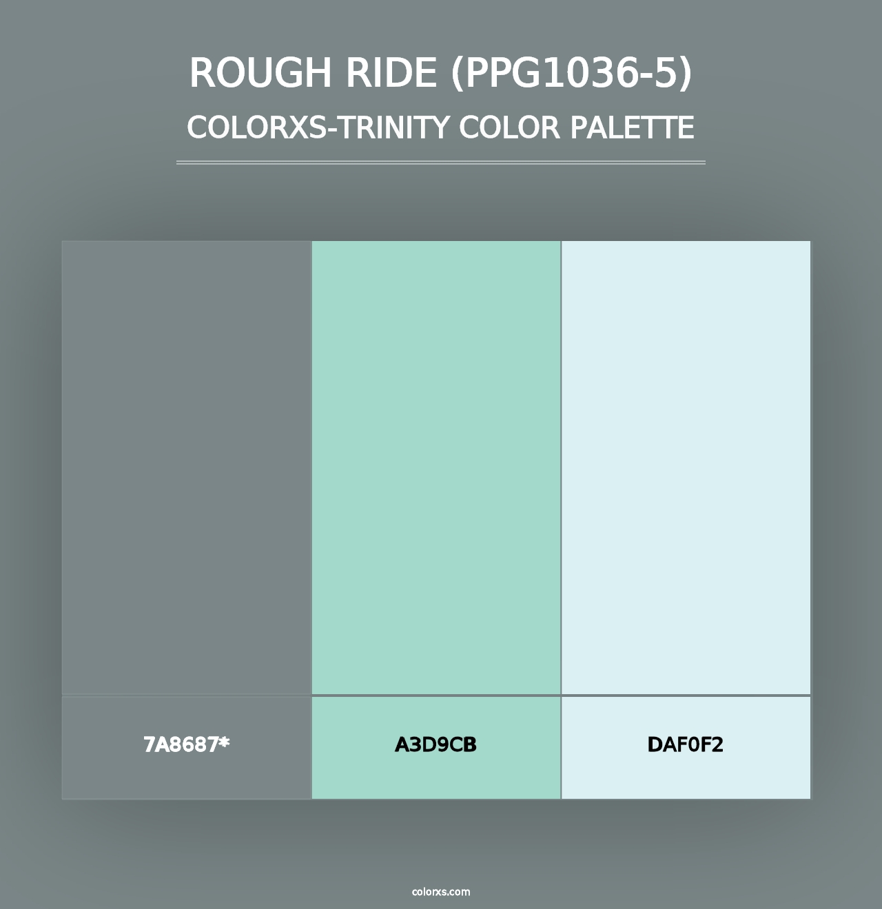 Rough Ride (PPG1036-5) - Colorxs Trinity Palette