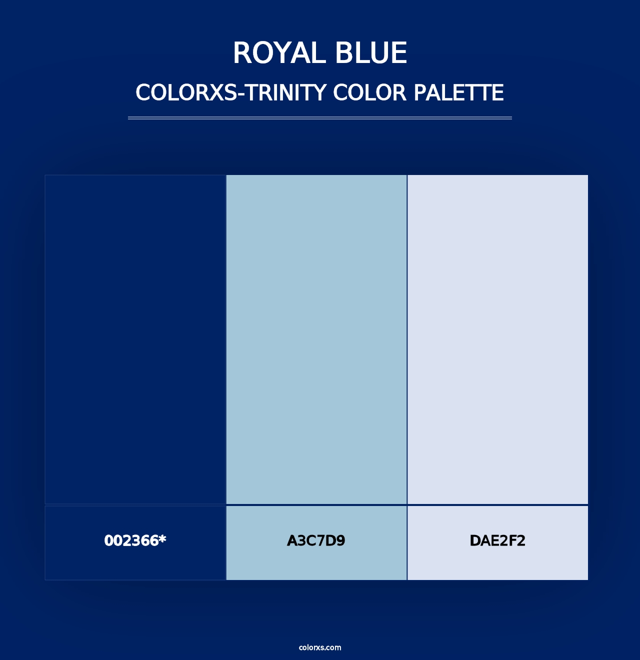 Royal Blue - Colorxs Trinity Palette