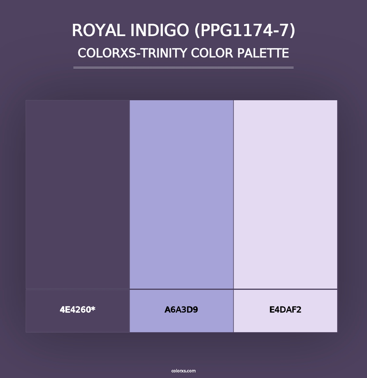 Royal Indigo (PPG1174-7) - Colorxs Trinity Palette