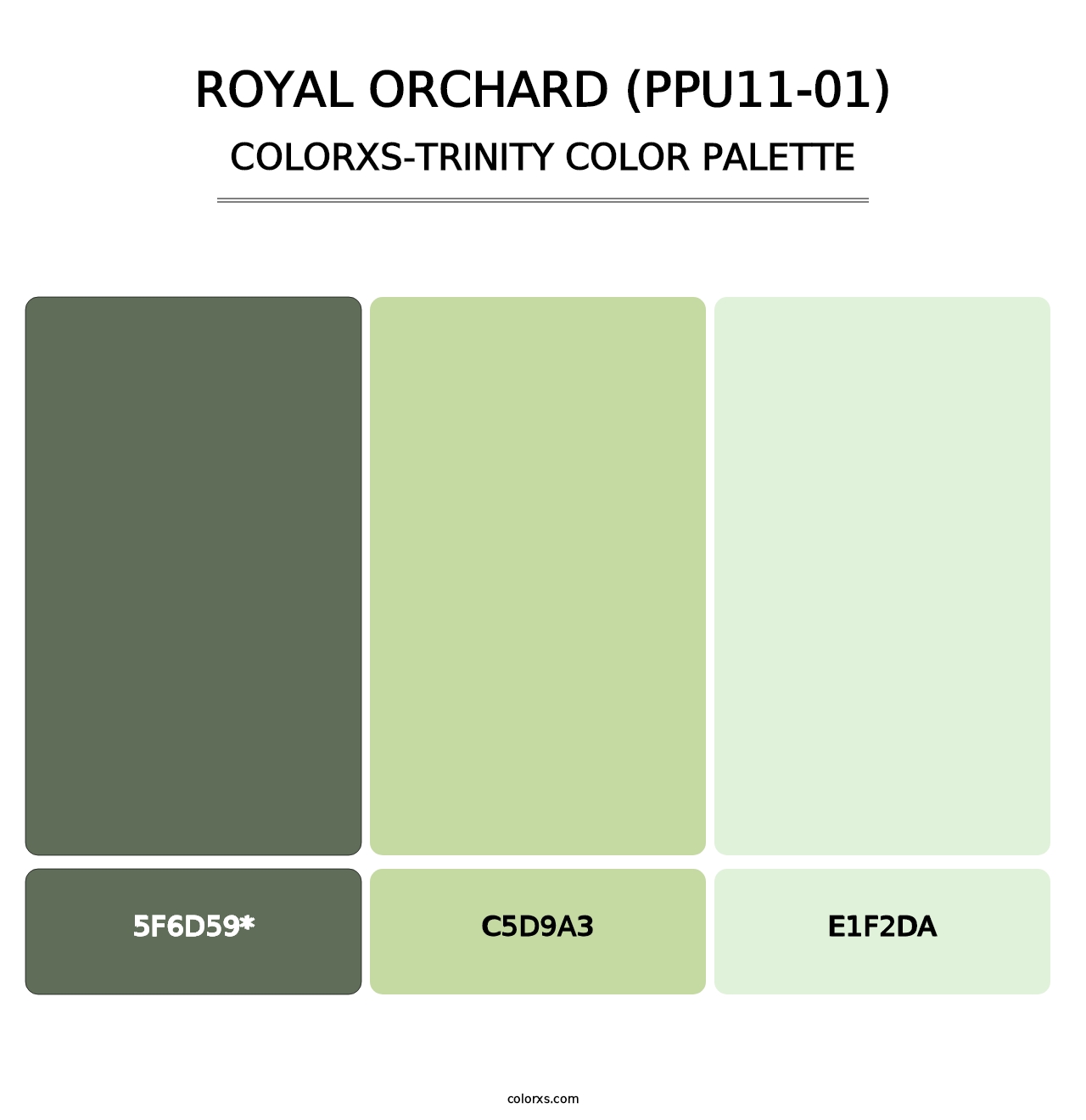 Royal Orchard (PPU11-01) - Colorxs Trinity Palette