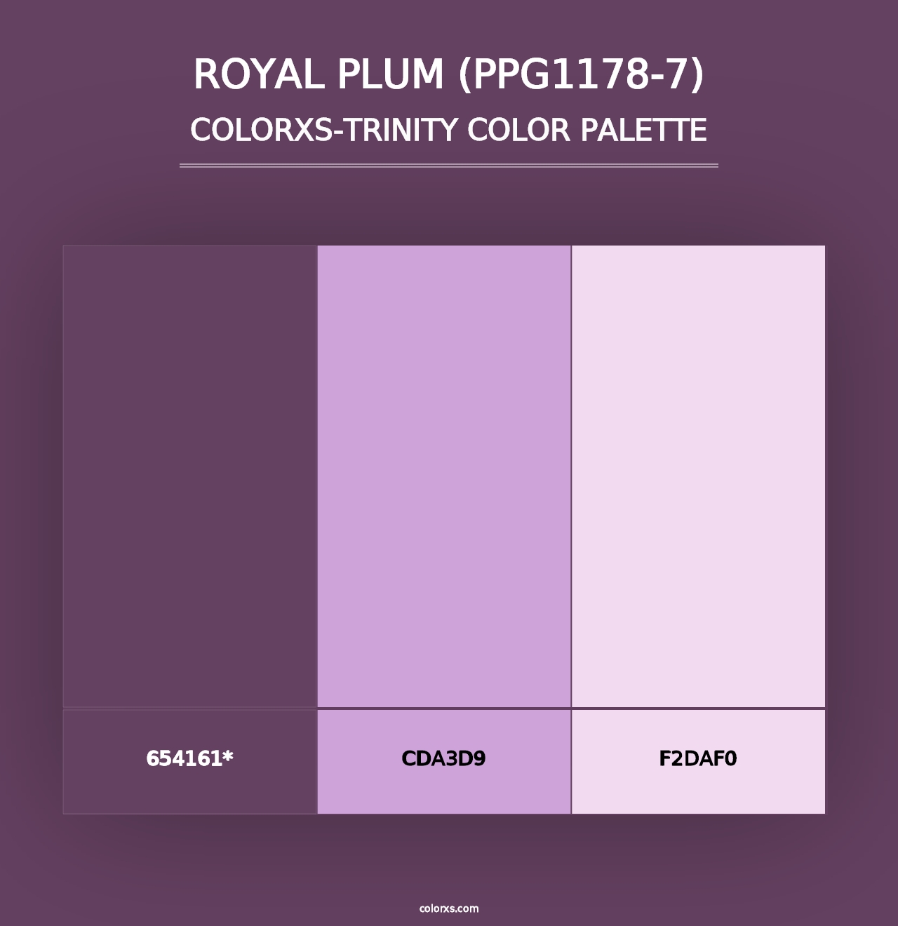 Royal Plum (PPG1178-7) - Colorxs Trinity Palette