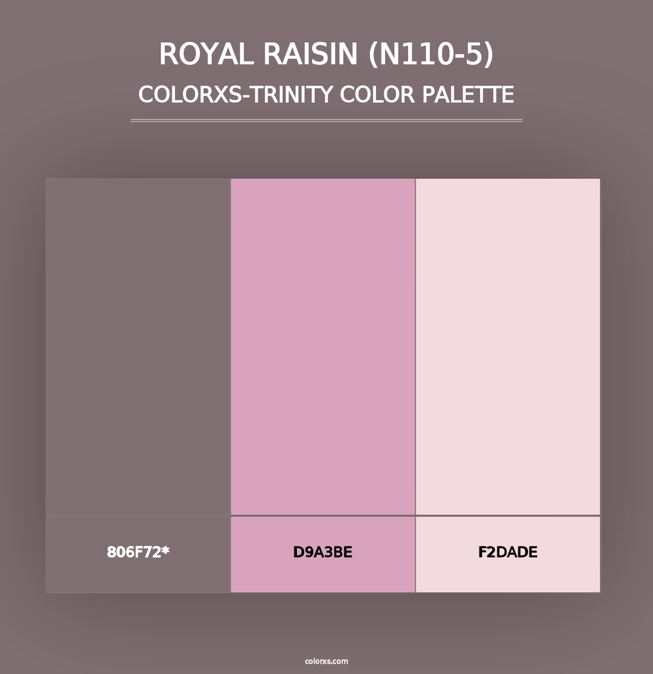 Royal Raisin (N110-5) - Colorxs Trinity Palette