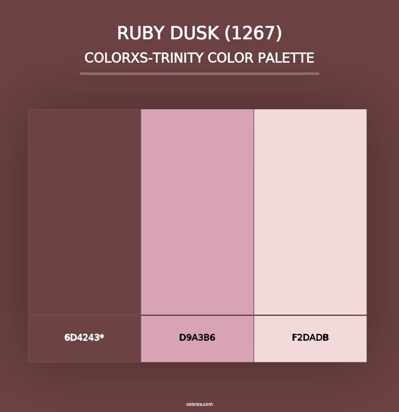 Ruby Dusk (1267) - Colorxs Trinity Palette