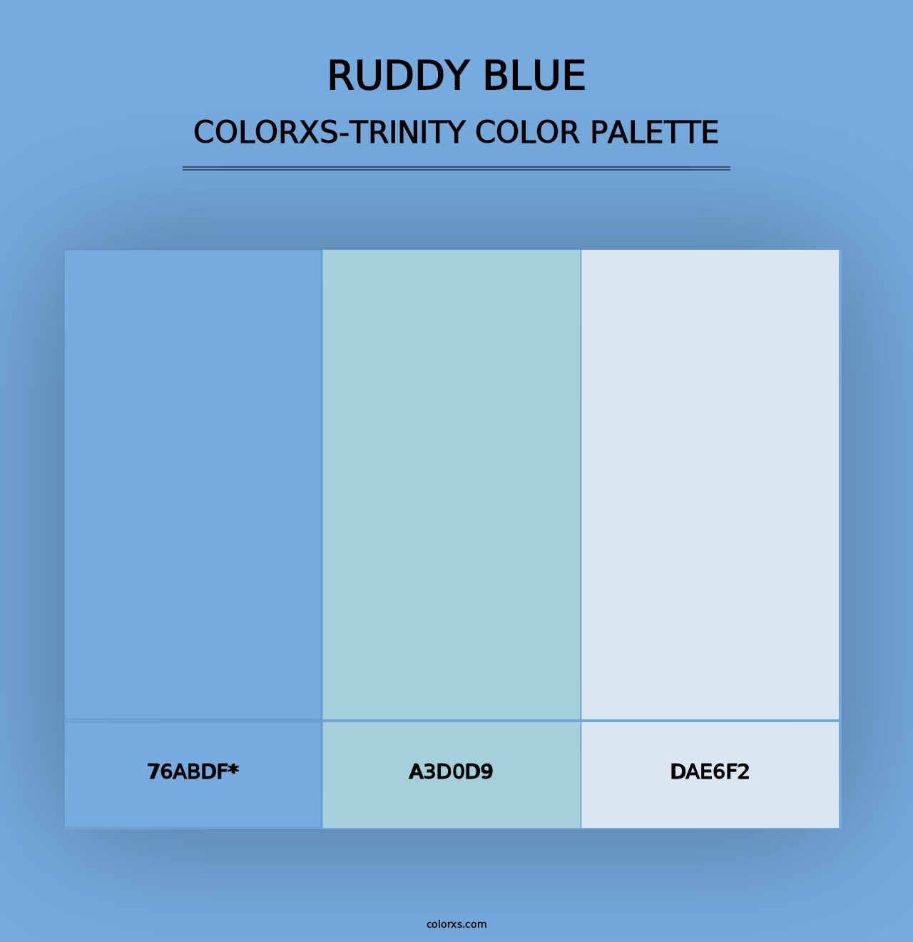 Ruddy Blue - Colorxs Trinity Palette