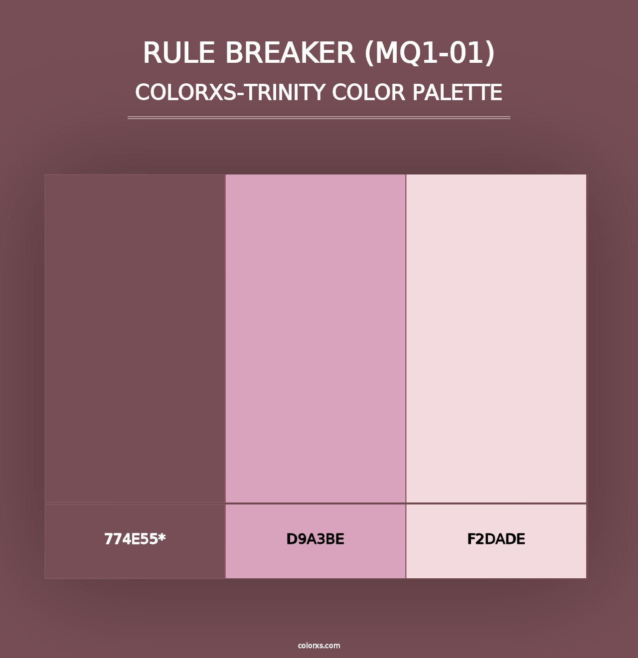 Rule Breaker (MQ1-01) - Colorxs Trinity Palette