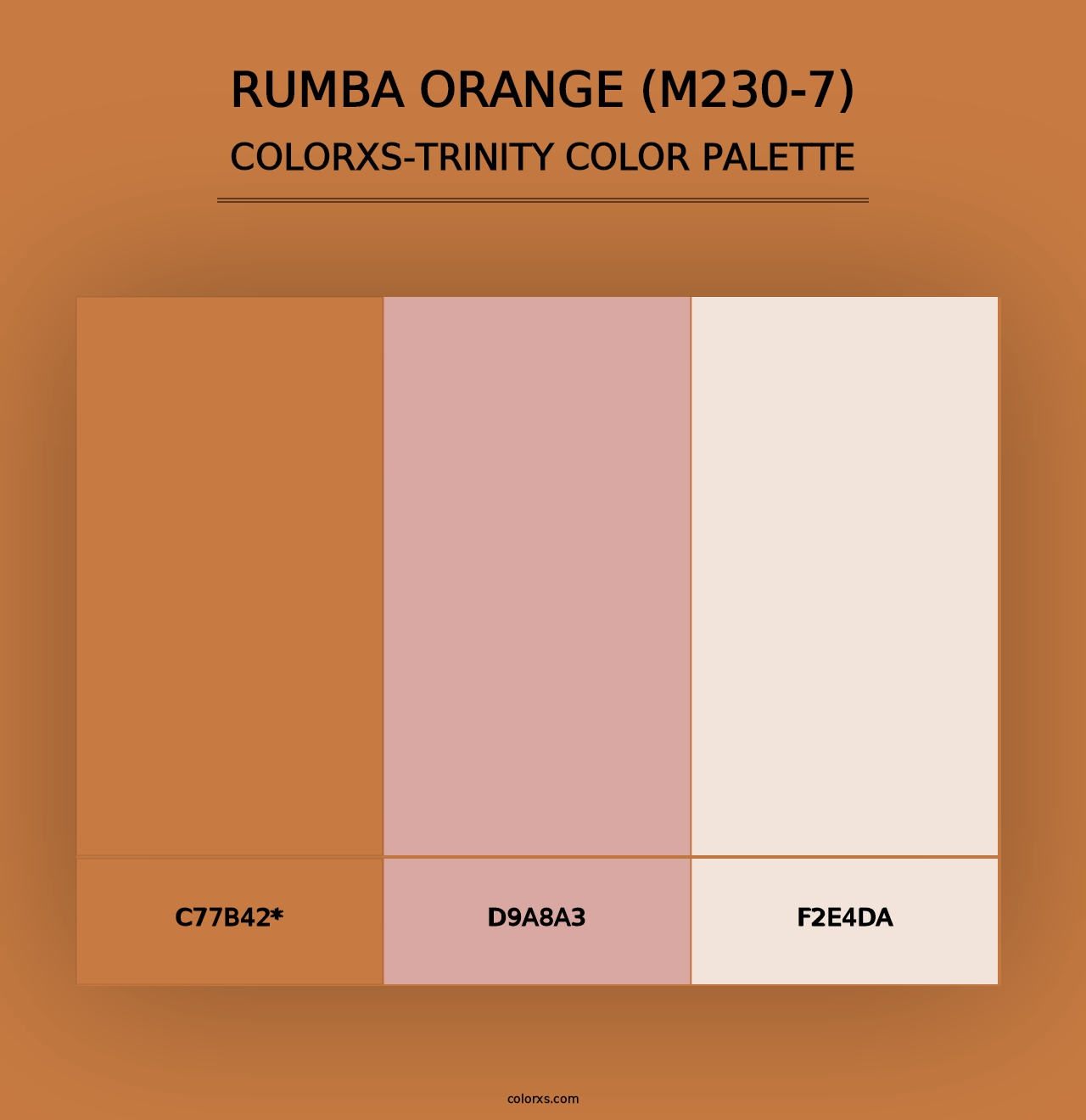 Rumba Orange (M230-7) - Colorxs Trinity Palette