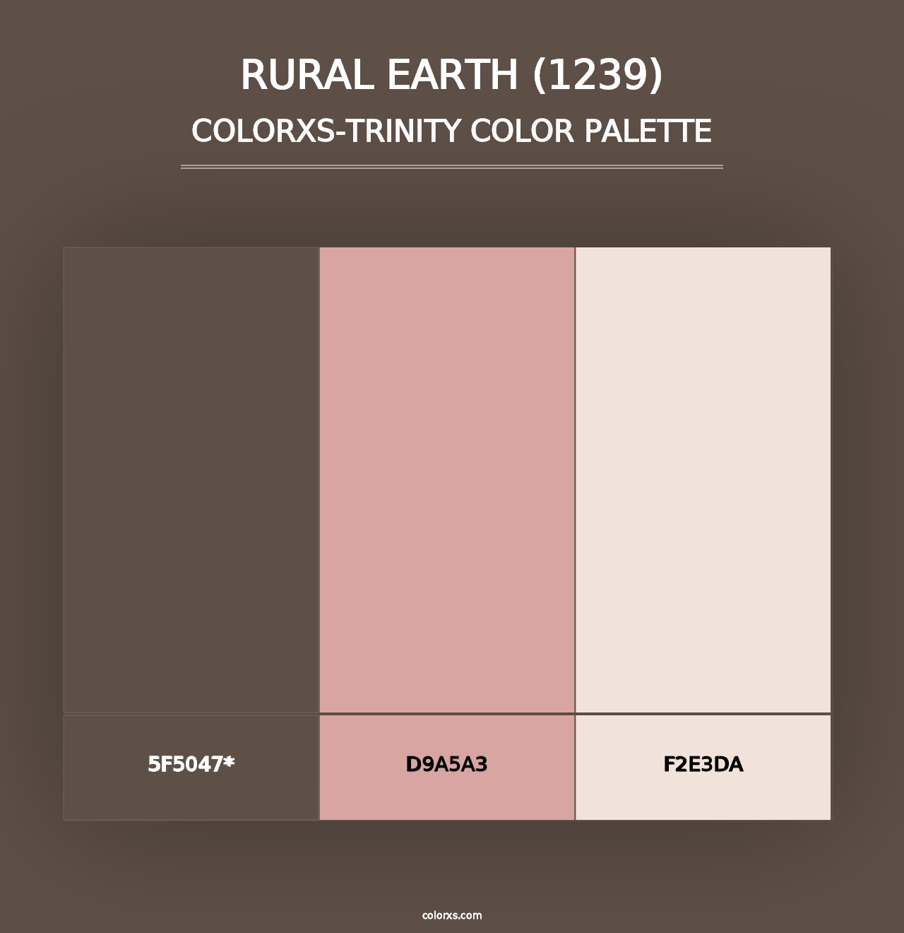 Rural Earth (1239) - Colorxs Trinity Palette