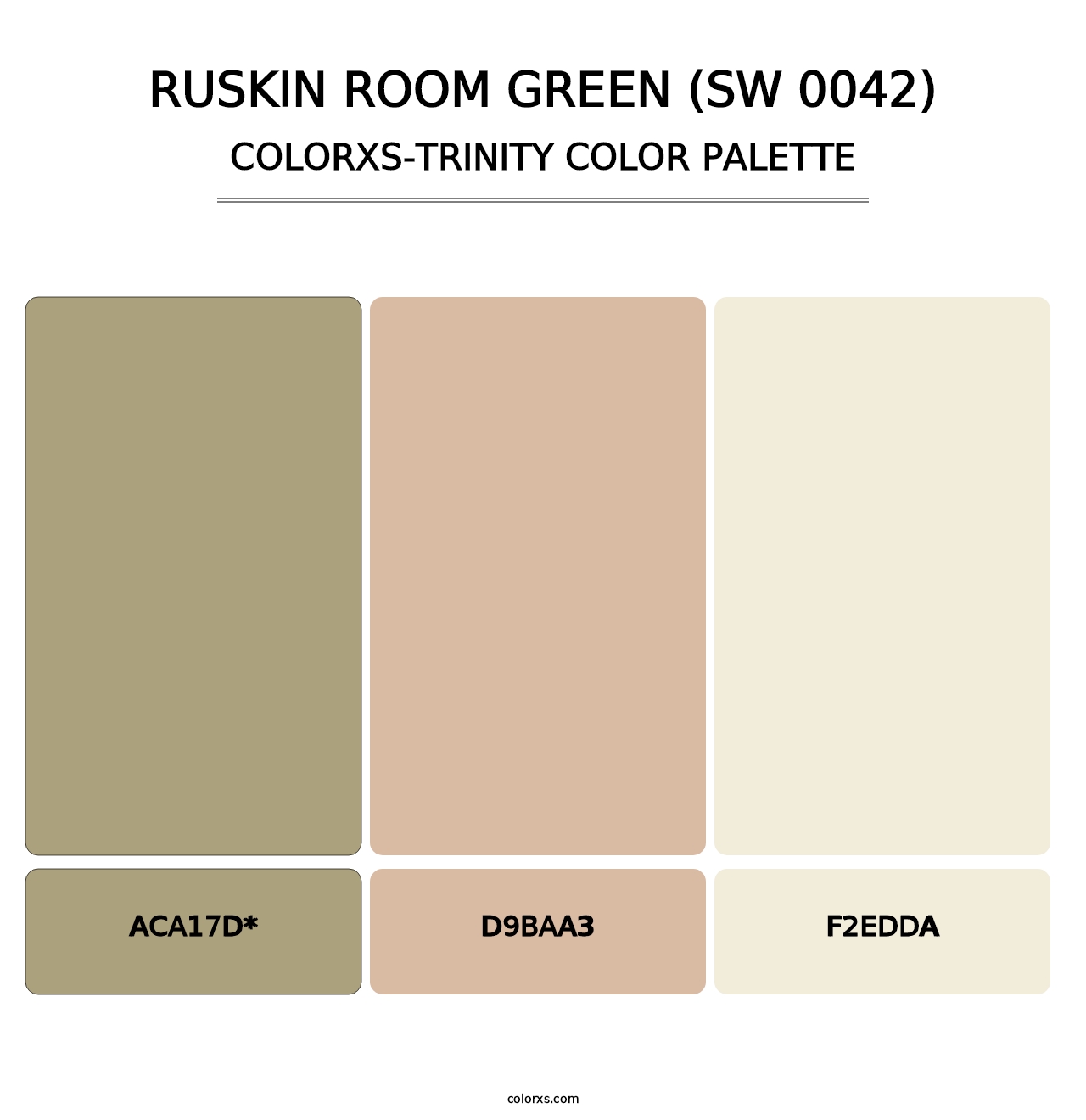 Ruskin Room Green (SW 0042) - Colorxs Trinity Palette