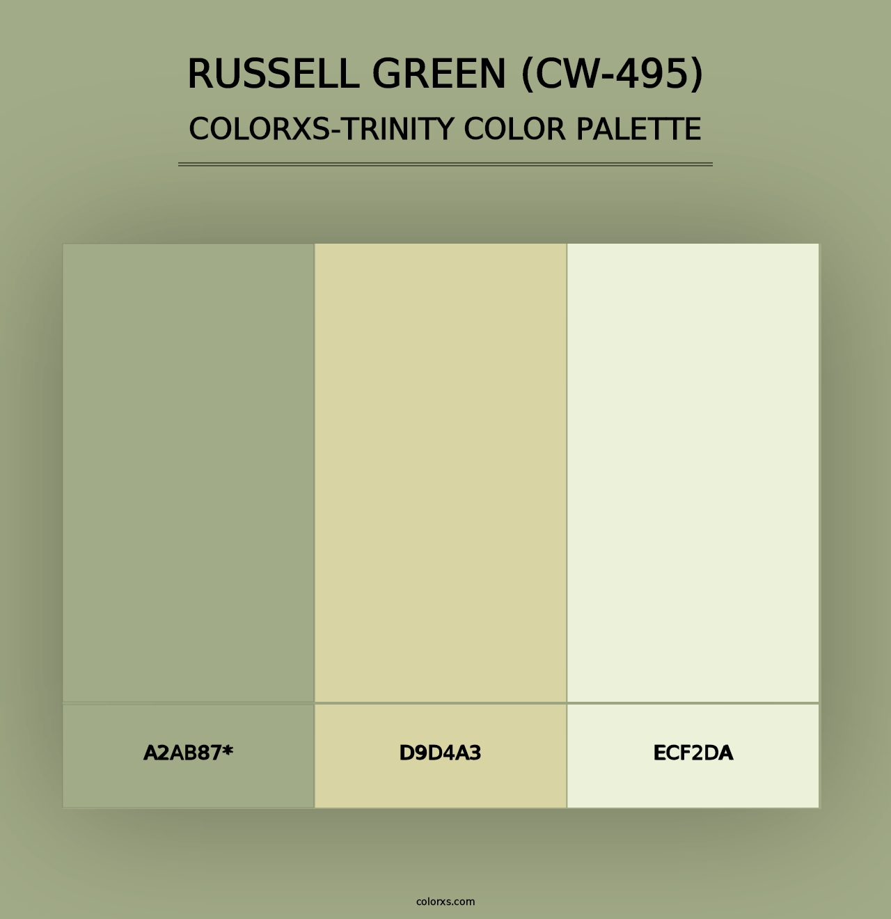 Russell Green (CW-495) - Colorxs Trinity Palette