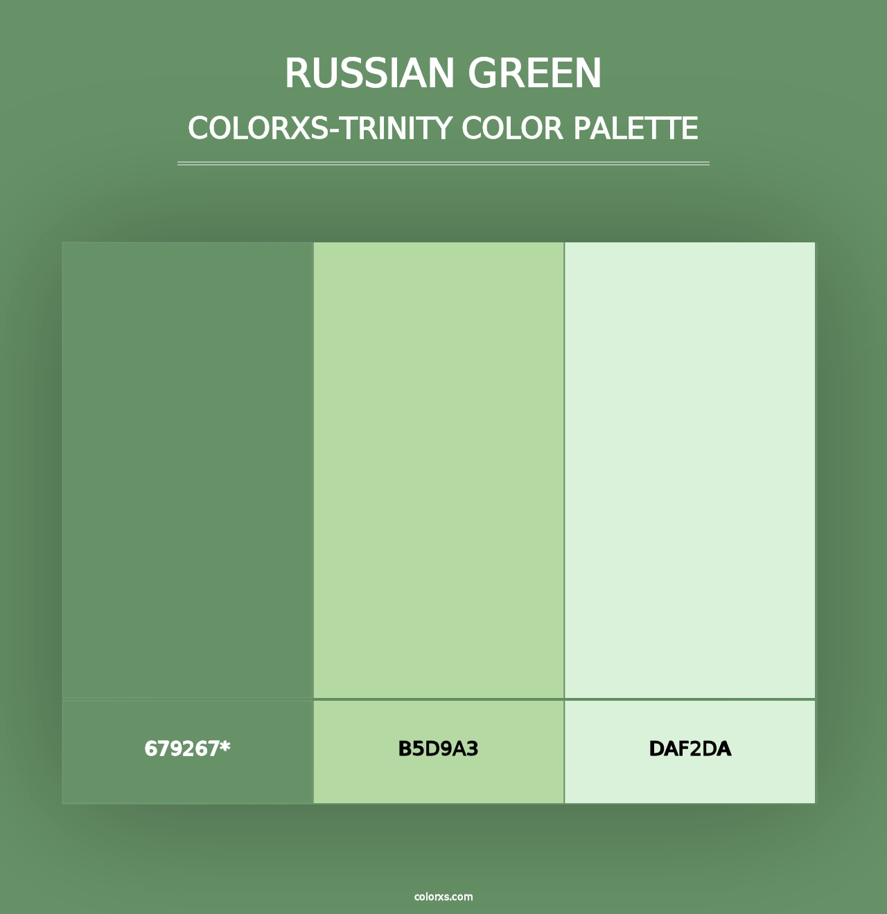 Russian Green - Colorxs Trinity Palette