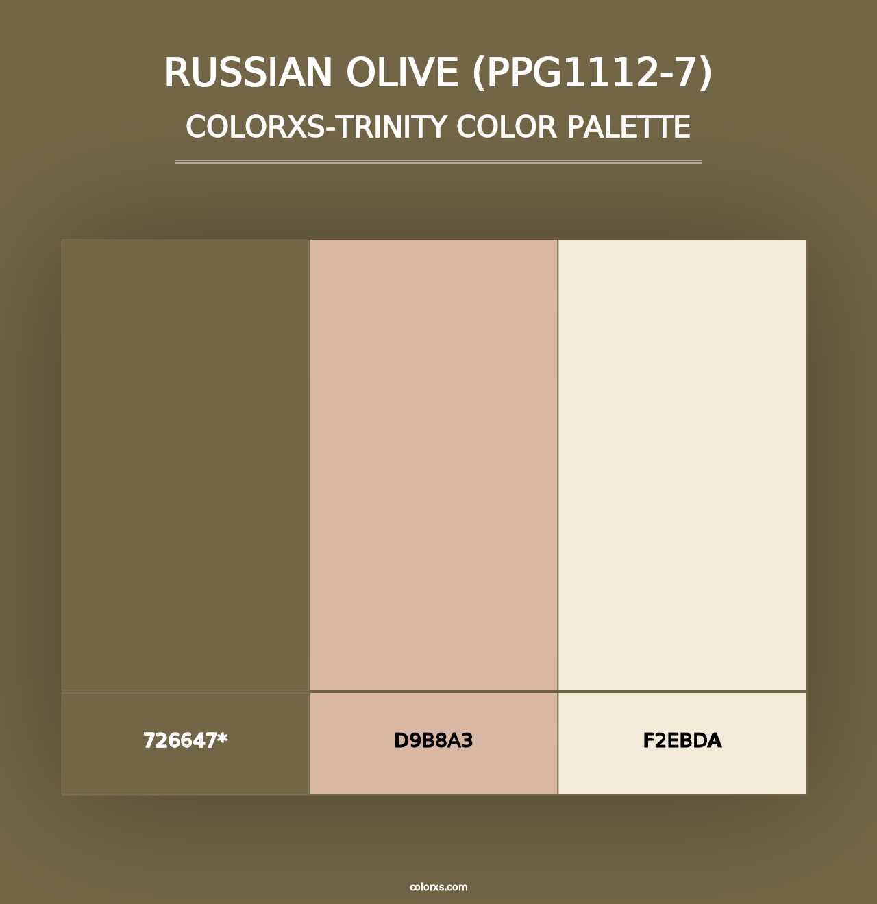 Russian Olive (PPG1112-7) - Colorxs Trinity Palette