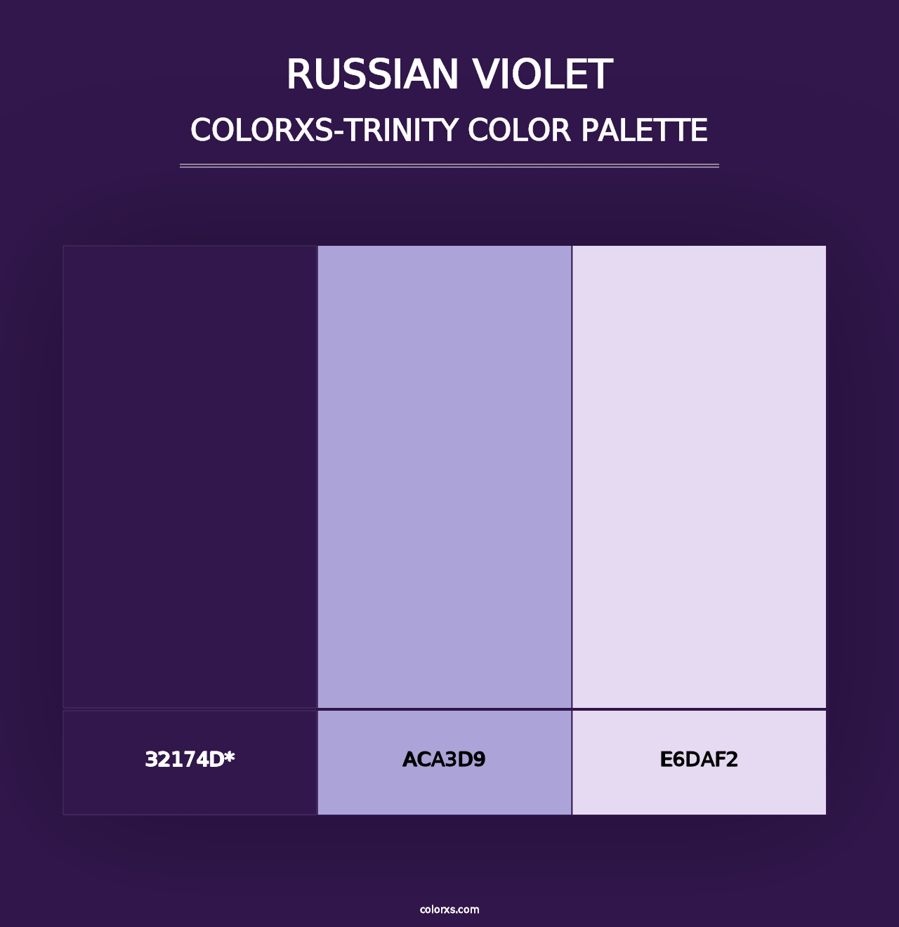 Russian Violet - Colorxs Trinity Palette