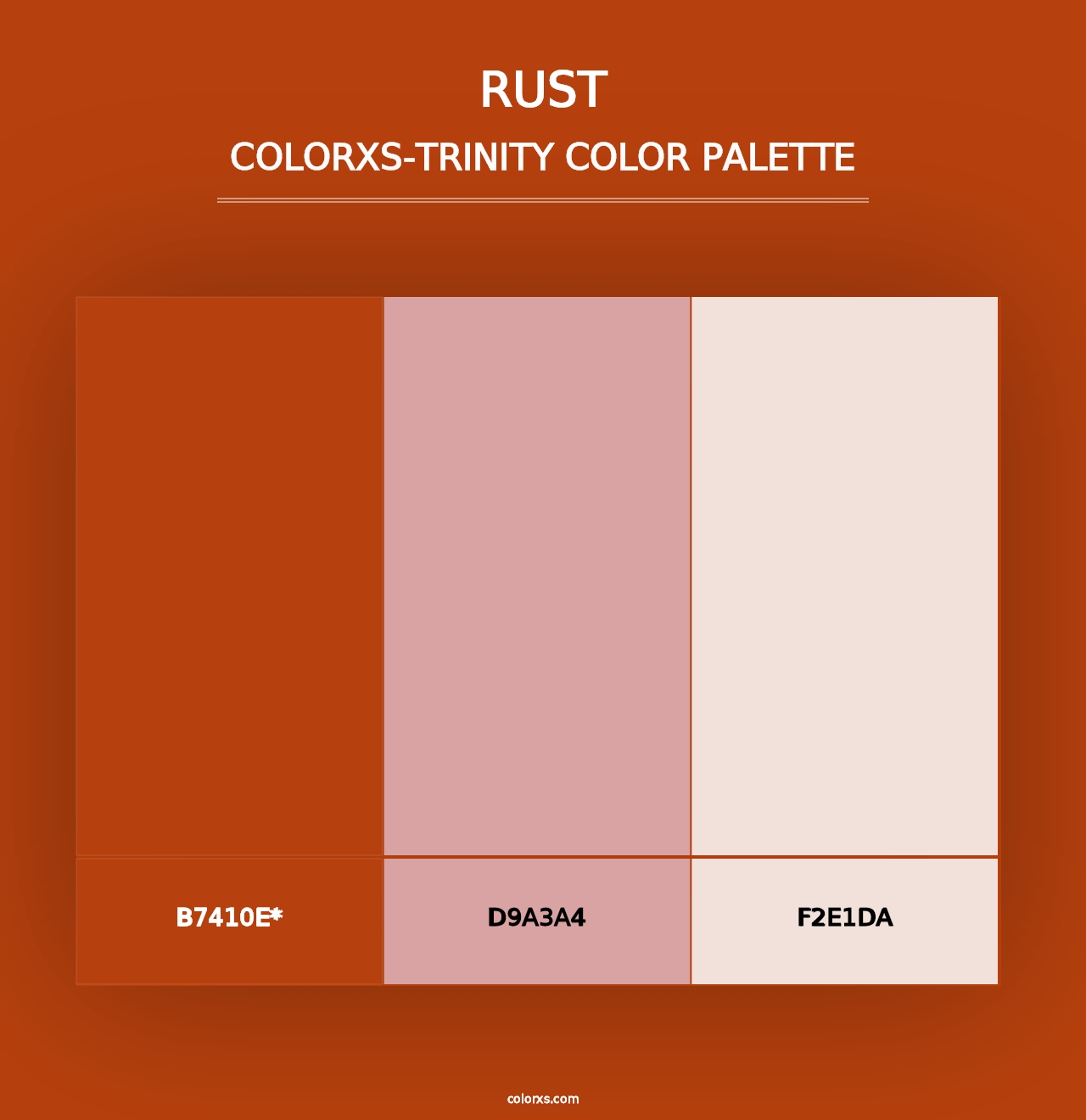 Rust - Colorxs Trinity Palette