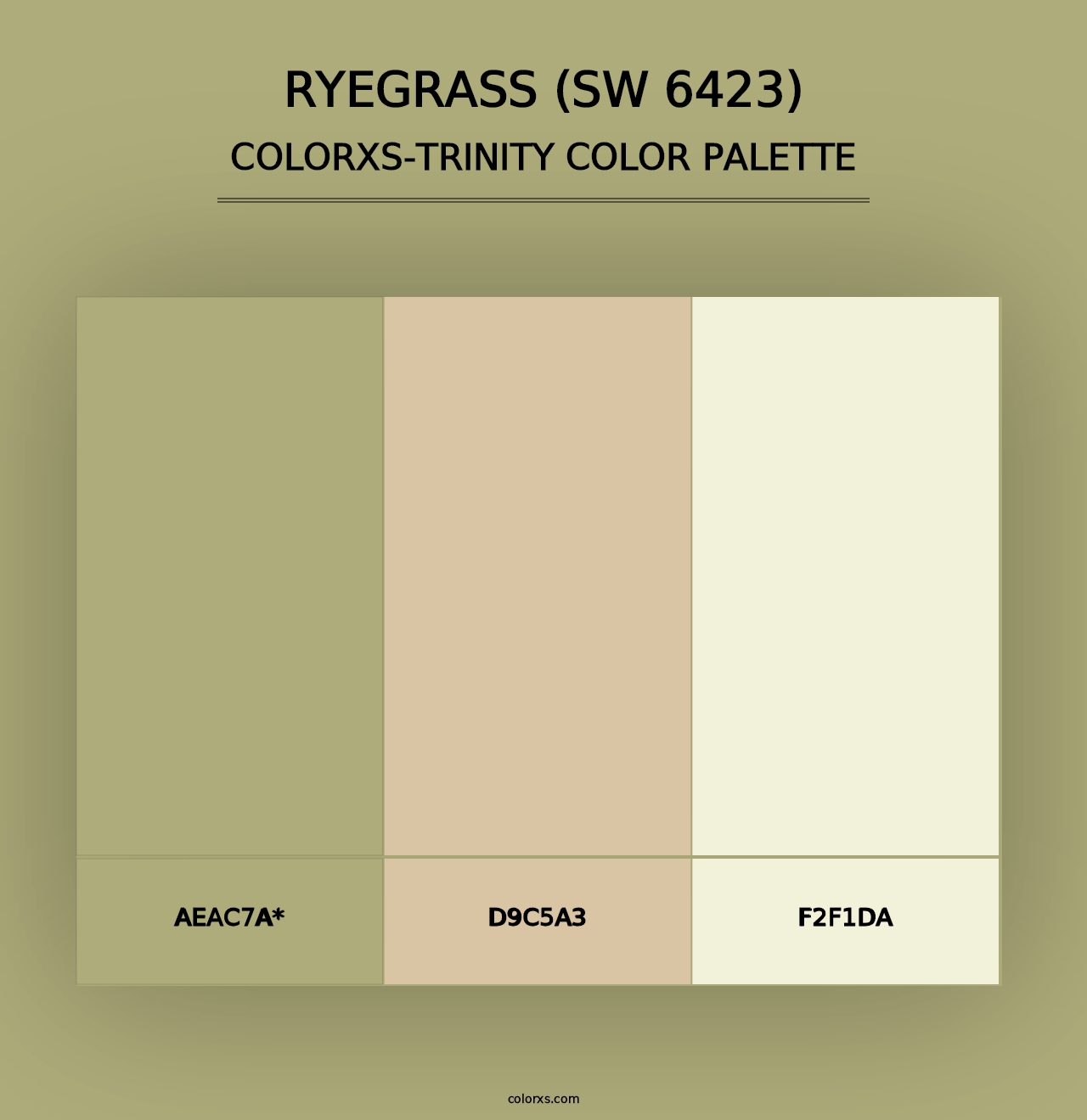 Ryegrass (SW 6423) - Colorxs Trinity Palette