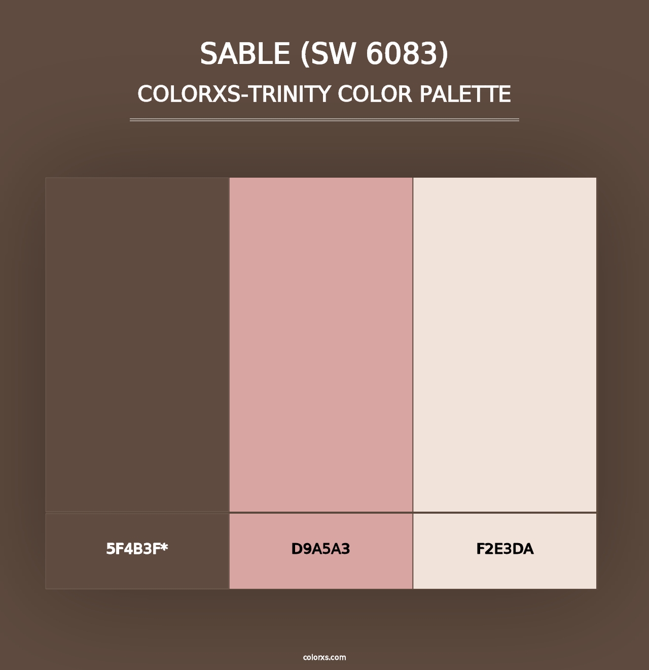 Sable (SW 6083) - Colorxs Trinity Palette