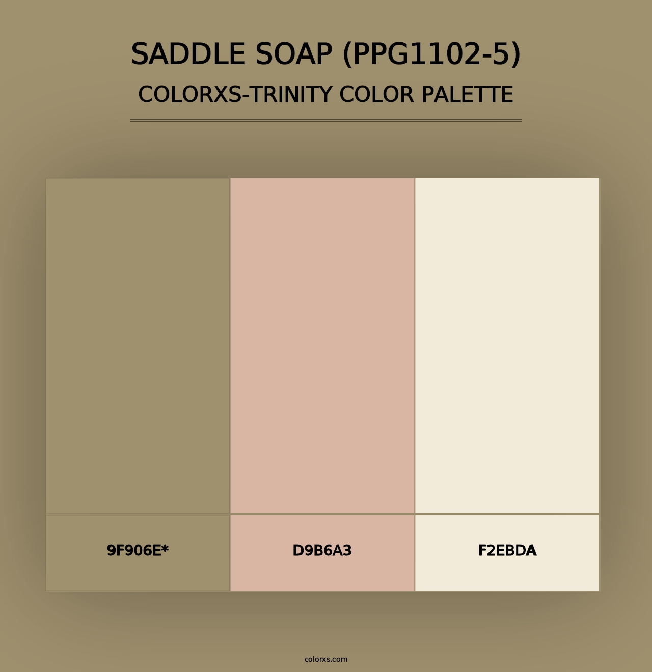 Saddle Soap (PPG1102-5) - Colorxs Trinity Palette