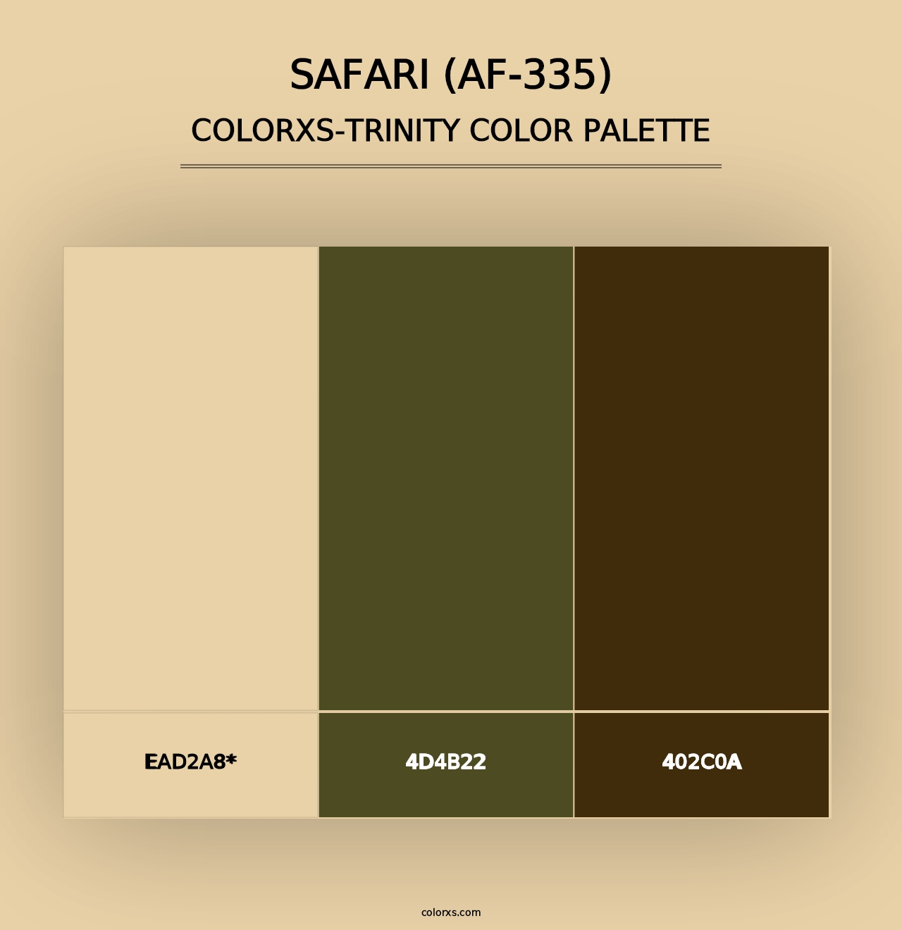 Safari (AF-335) - Colorxs Trinity Palette