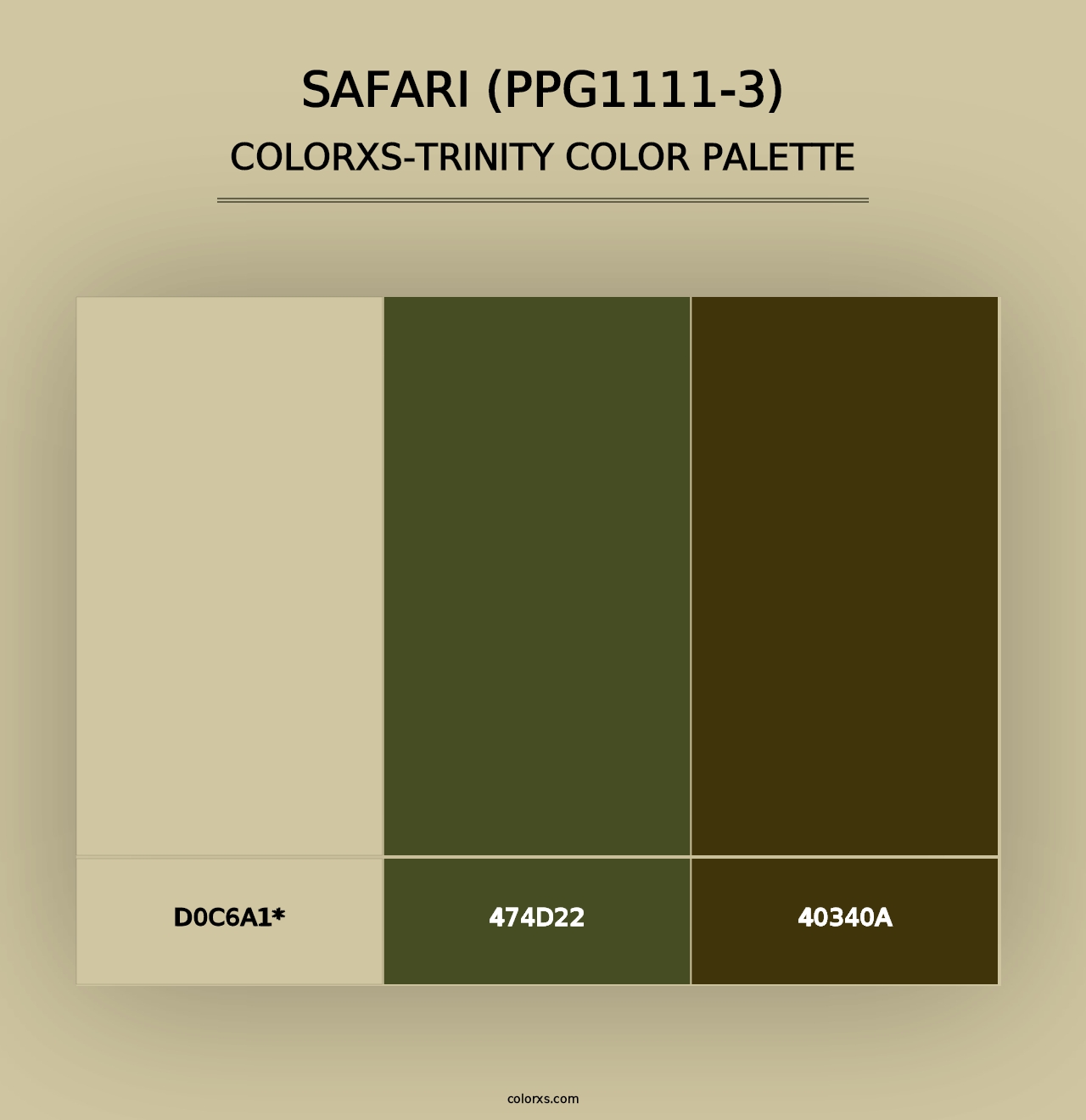 Safari (PPG1111-3) - Colorxs Trinity Palette