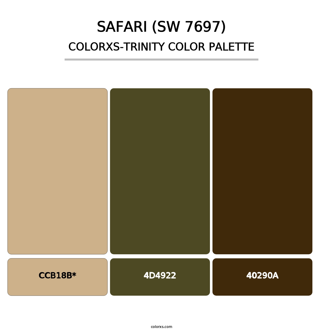 Safari (SW 7697) - Colorxs Trinity Palette