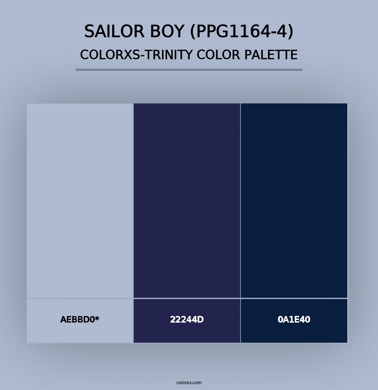 Sailor Boy (PPG1164-4) - Colorxs Trinity Palette