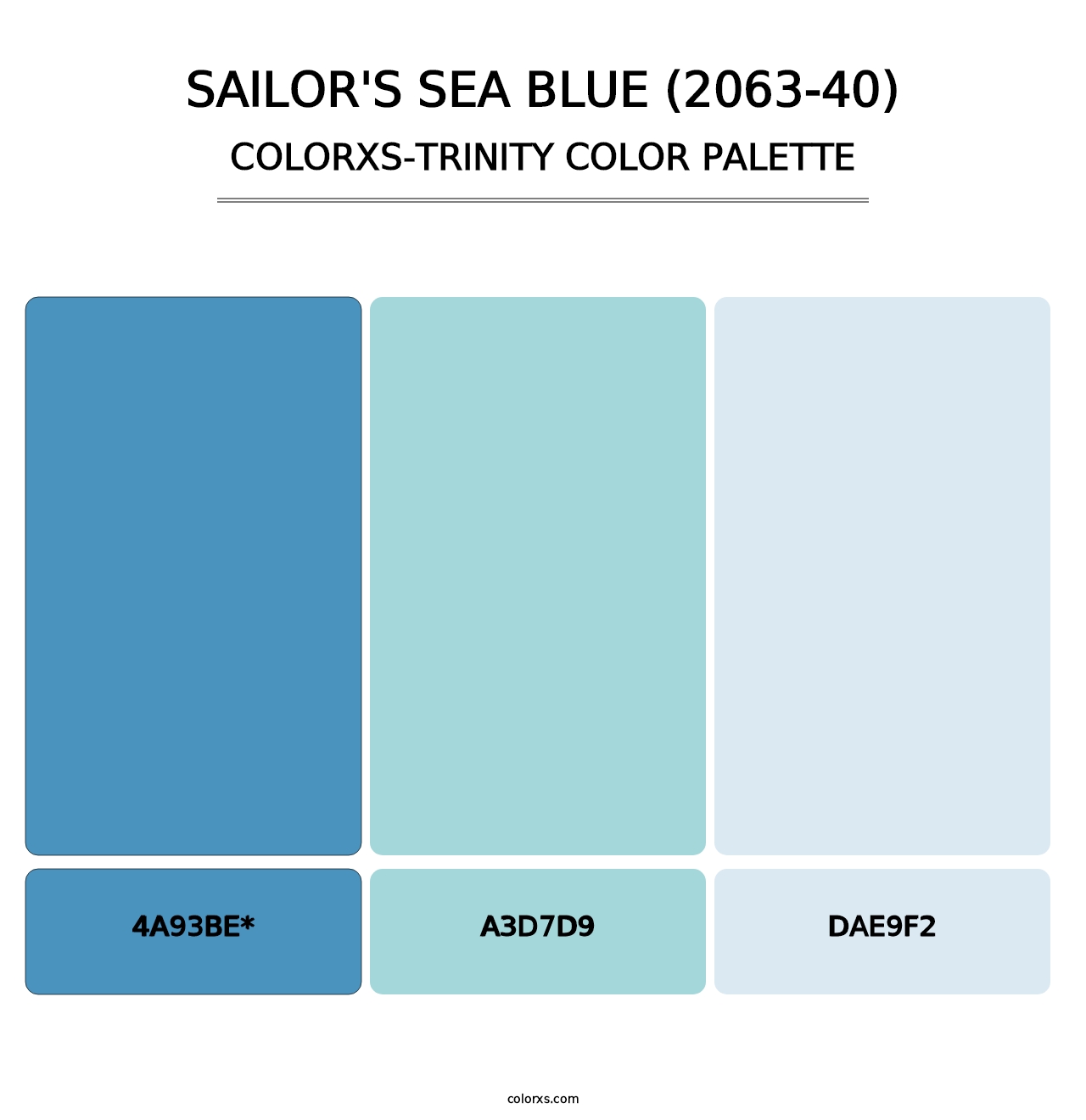 Sailor's Sea Blue (2063-40) - Colorxs Trinity Palette