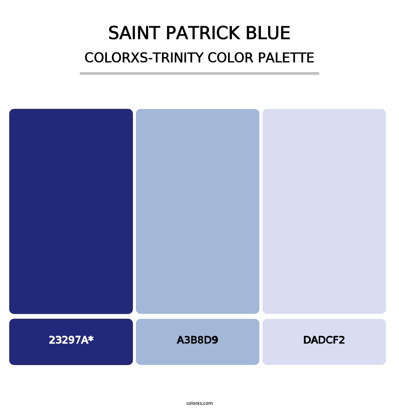 Saint Patrick Blue - Colorxs Trinity Palette