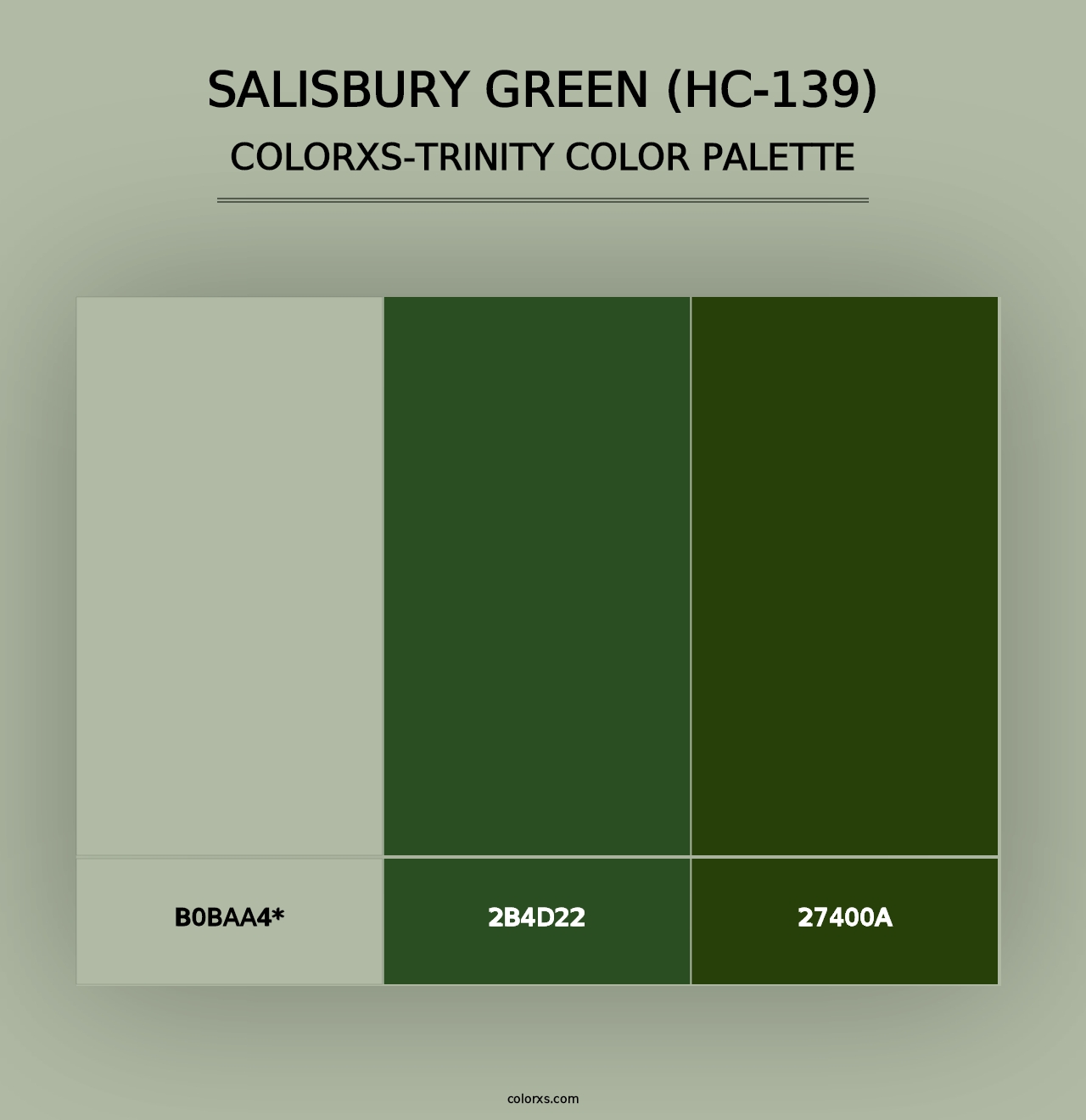 Salisbury Green (HC-139) - Colorxs Trinity Palette