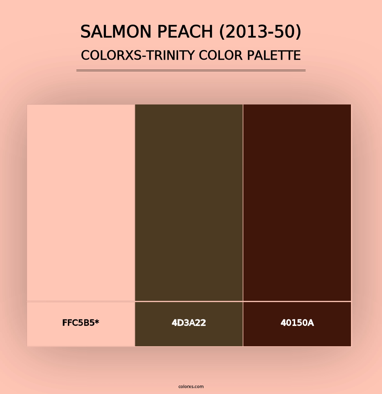 Salmon Peach (2013-50) - Colorxs Trinity Palette