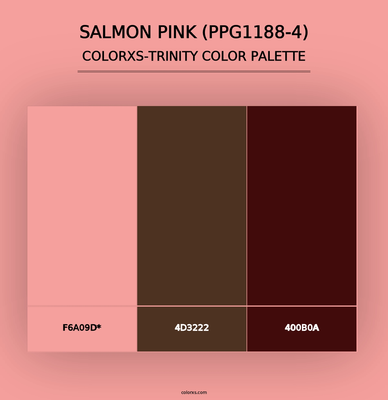 Salmon Pink (PPG1188-4) - Colorxs Trinity Palette