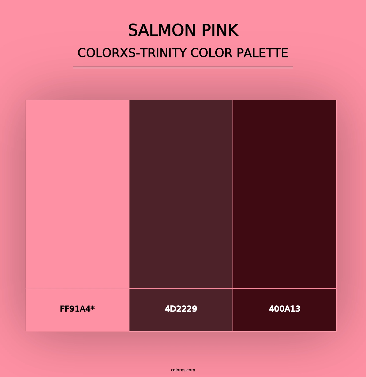 Salmon Pink - Colorxs Trinity Palette