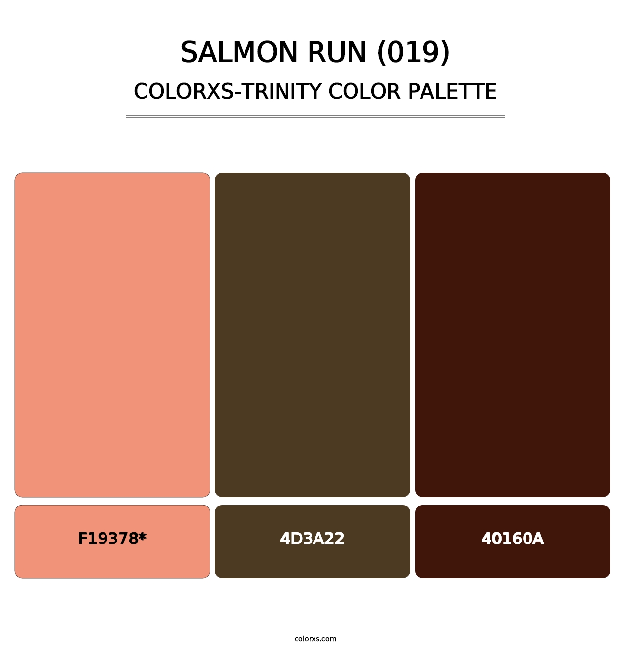 Salmon Run (019) - Colorxs Trinity Palette