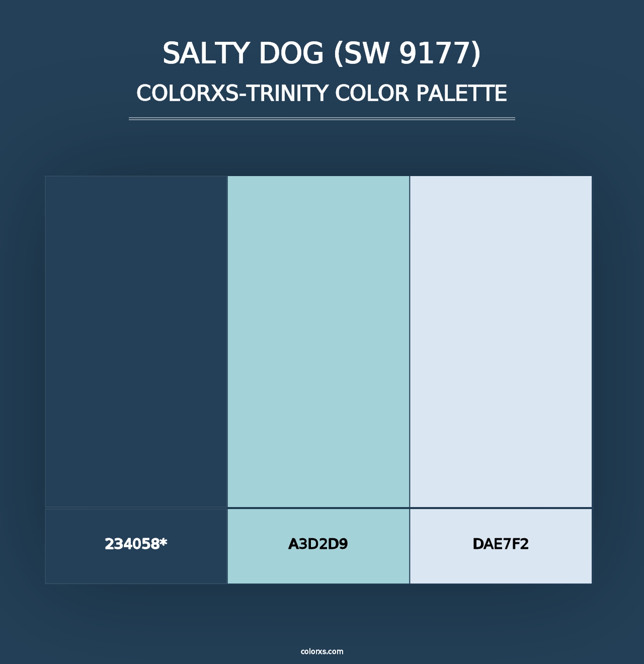 Salty Dog (SW 9177) - Colorxs Trinity Palette