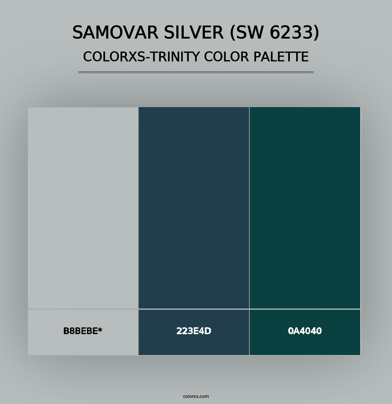 Samovar Silver (SW 6233) - Colorxs Trinity Palette