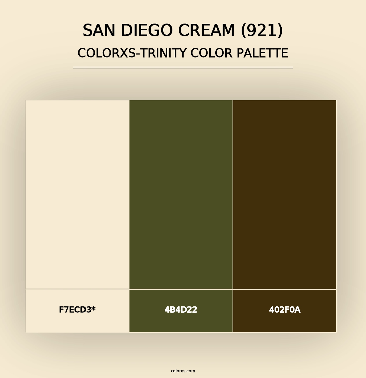 San Diego Cream (921) - Colorxs Trinity Palette