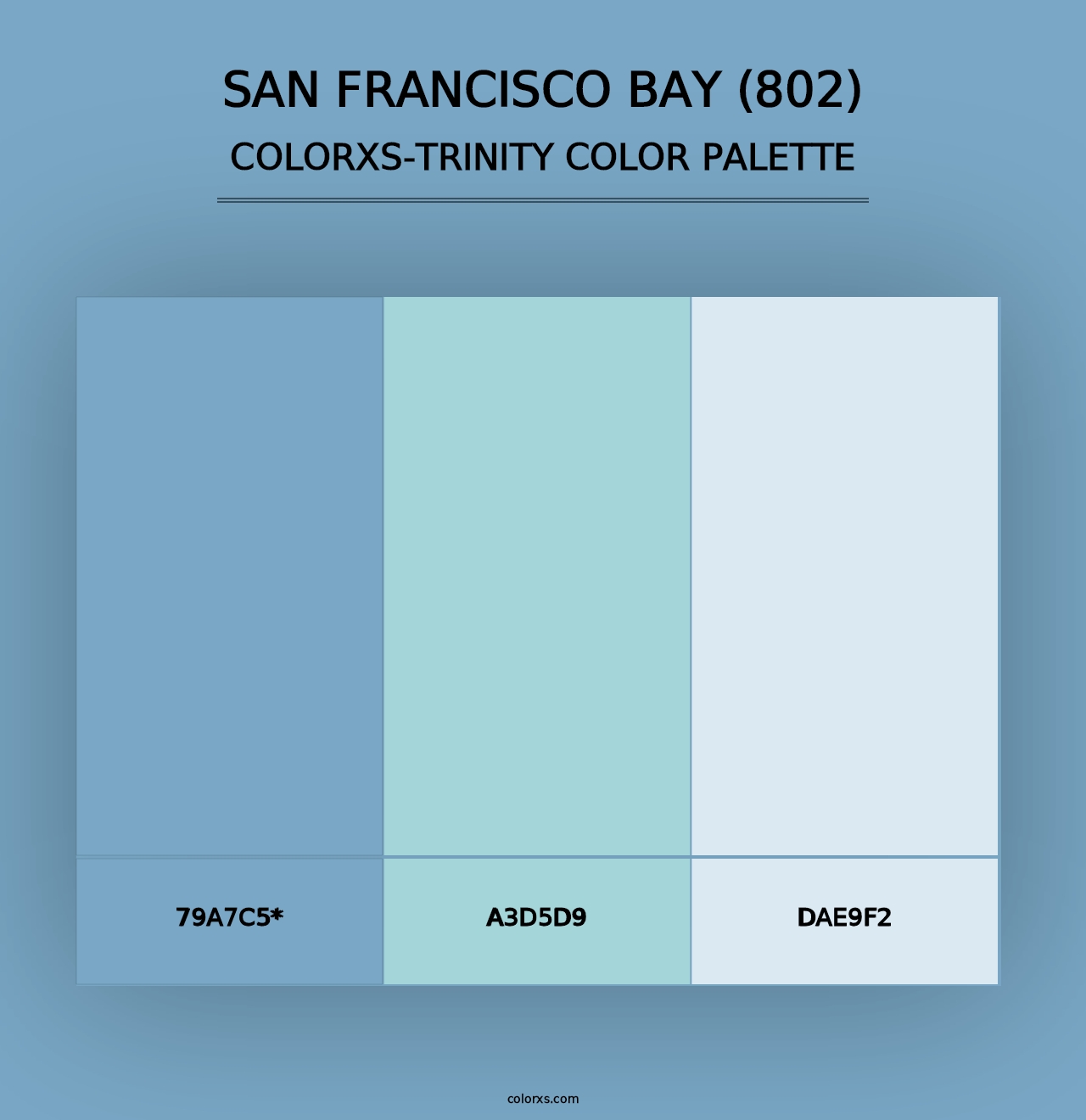 San Francisco Bay (802) - Colorxs Trinity Palette