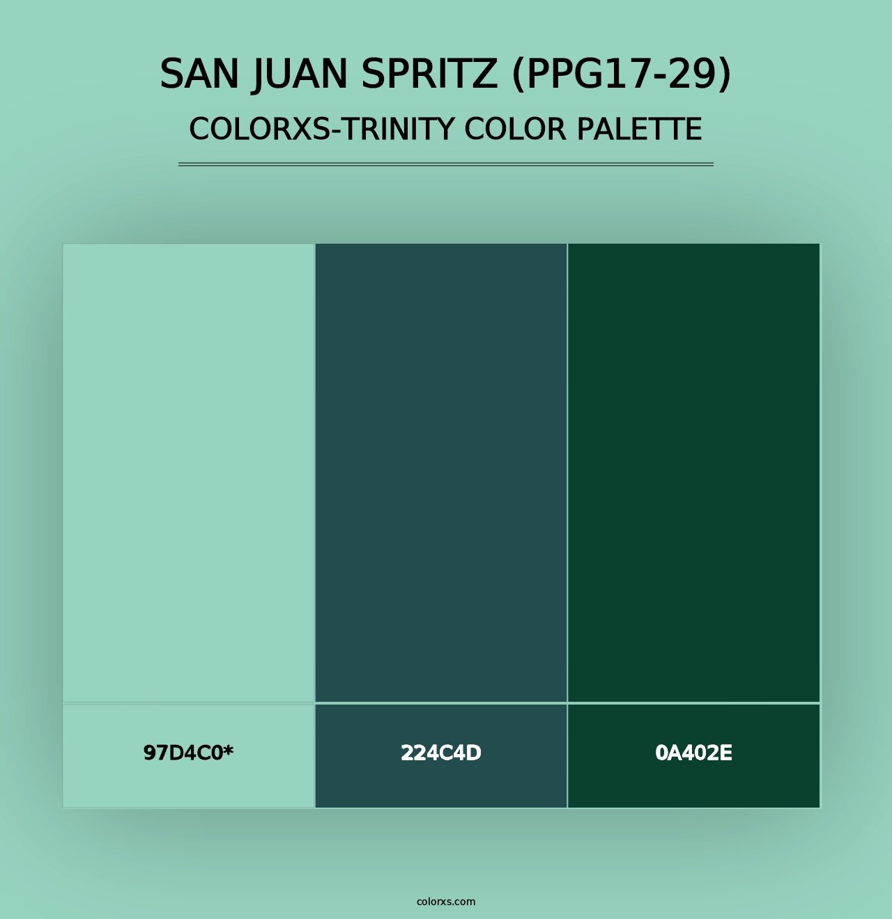 San Juan Spritz (PPG17-29) - Colorxs Trinity Palette