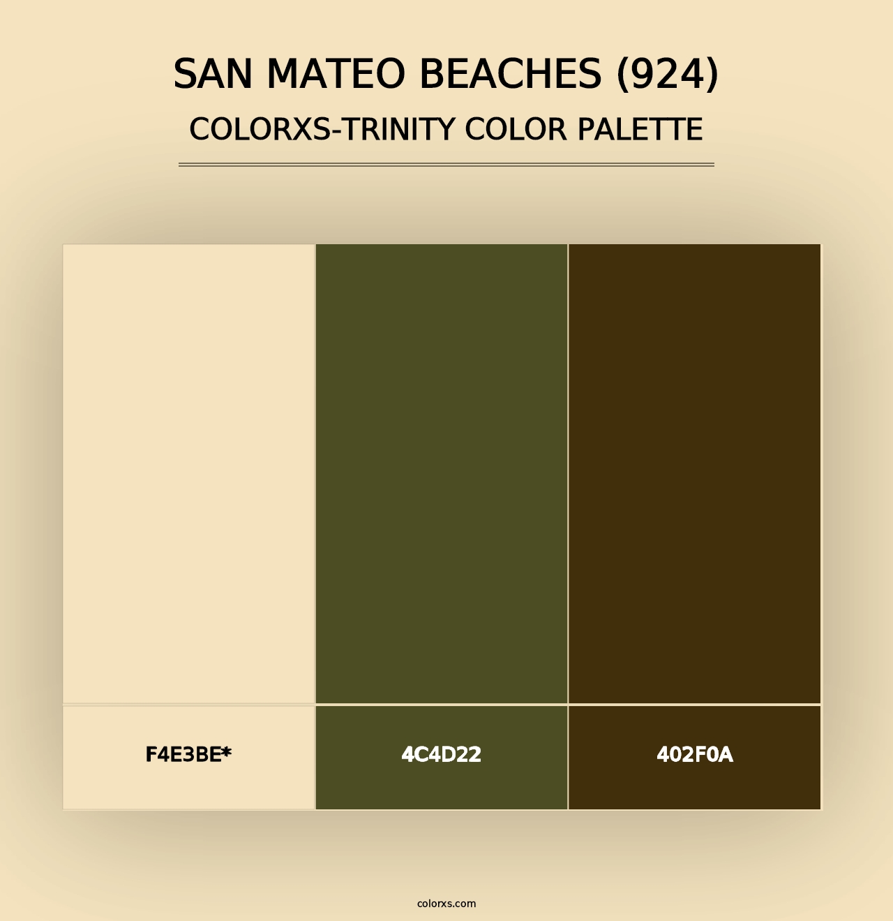 San Mateo Beaches (924) - Colorxs Trinity Palette