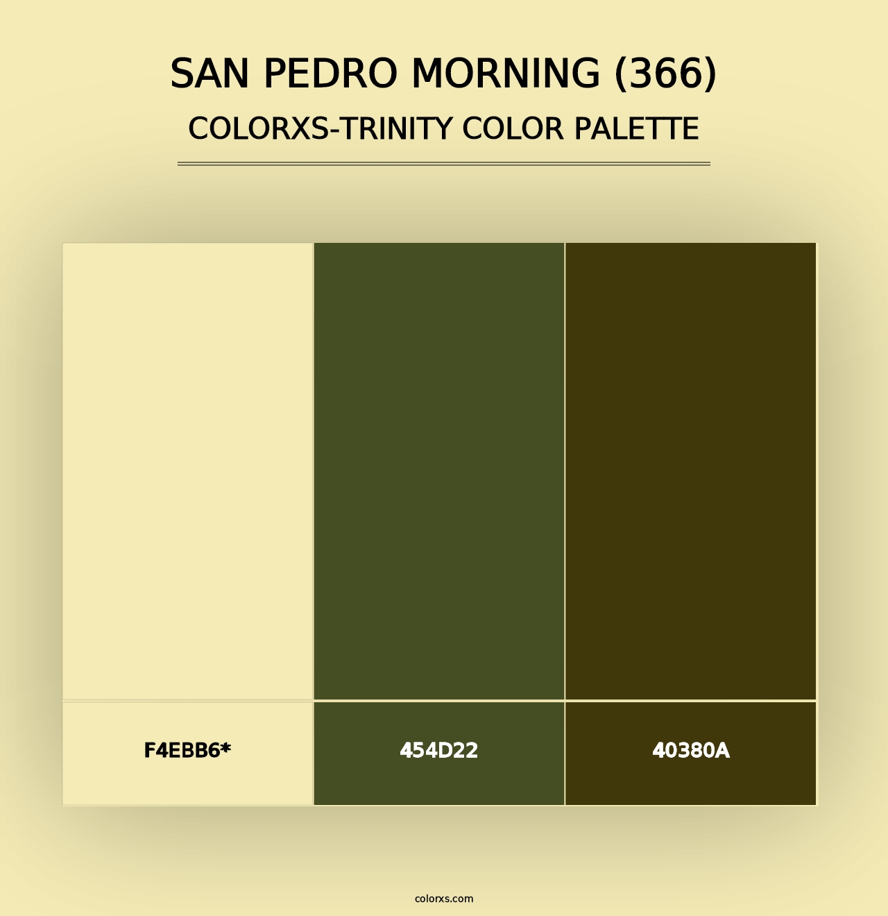 San Pedro Morning (366) - Colorxs Trinity Palette