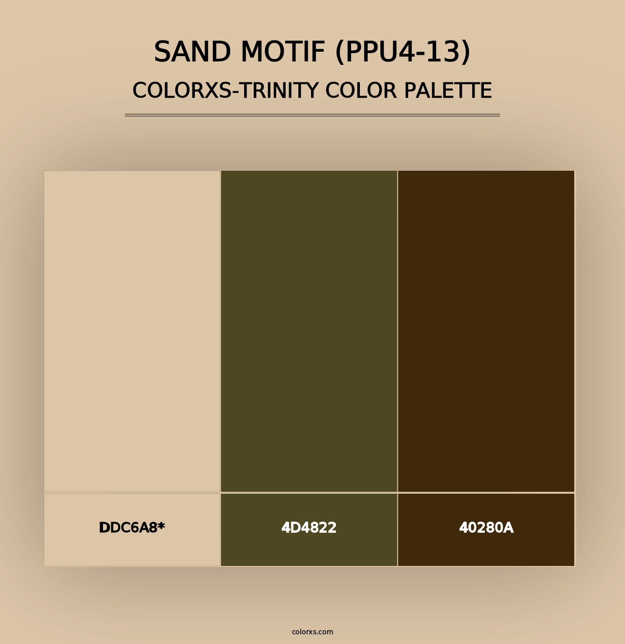 Sand Motif (PPU4-13) - Colorxs Trinity Palette