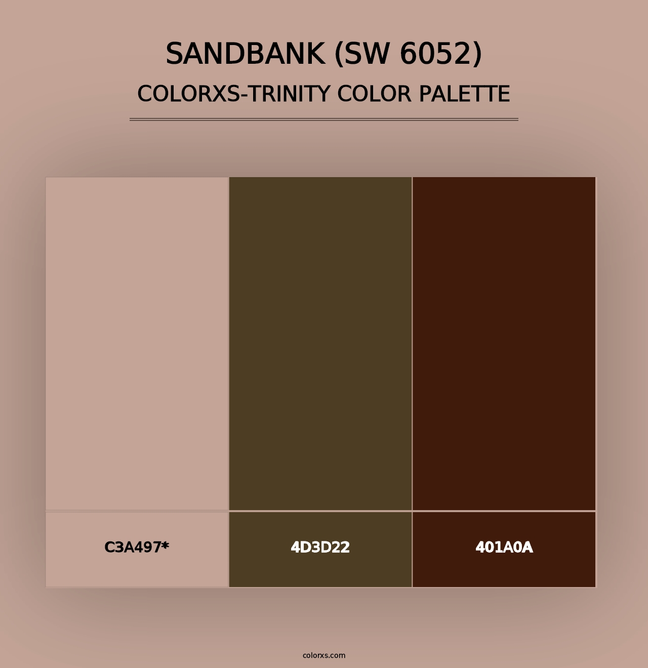 Sandbank (SW 6052) - Colorxs Trinity Palette